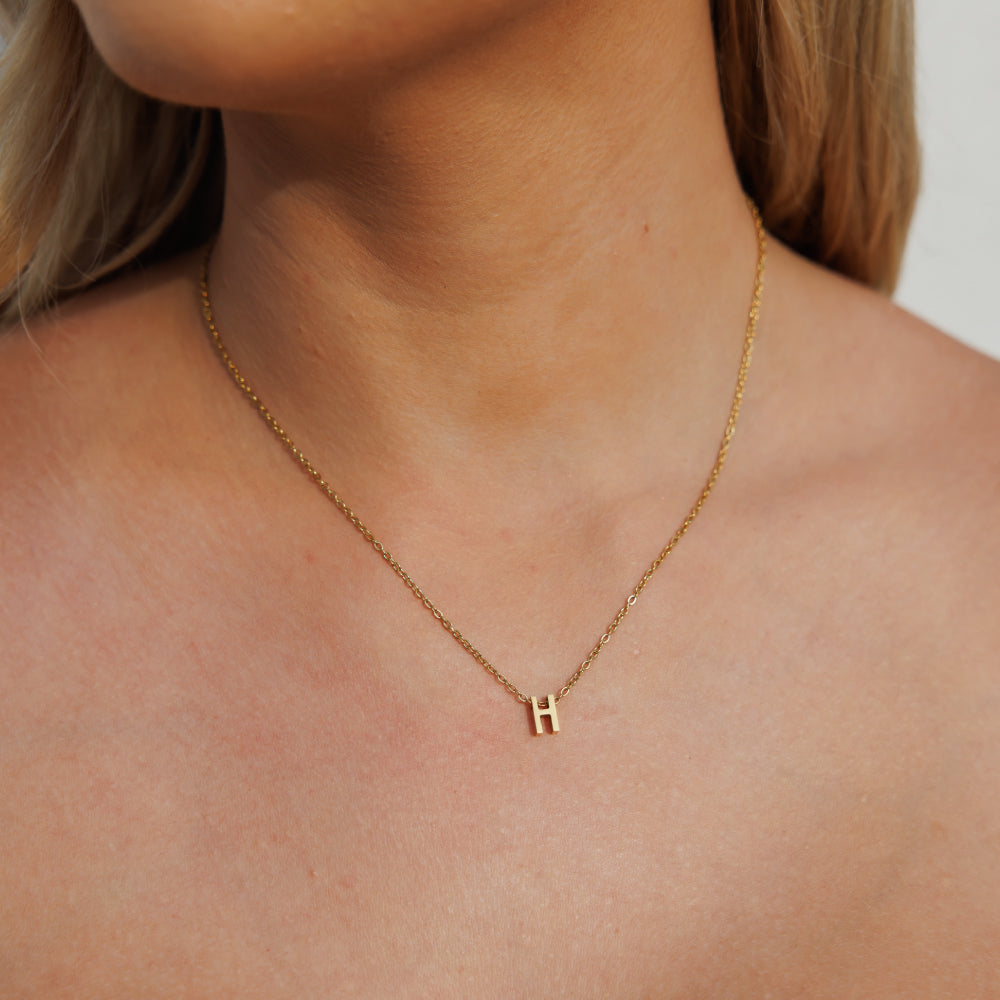 Gold Initial Necklace