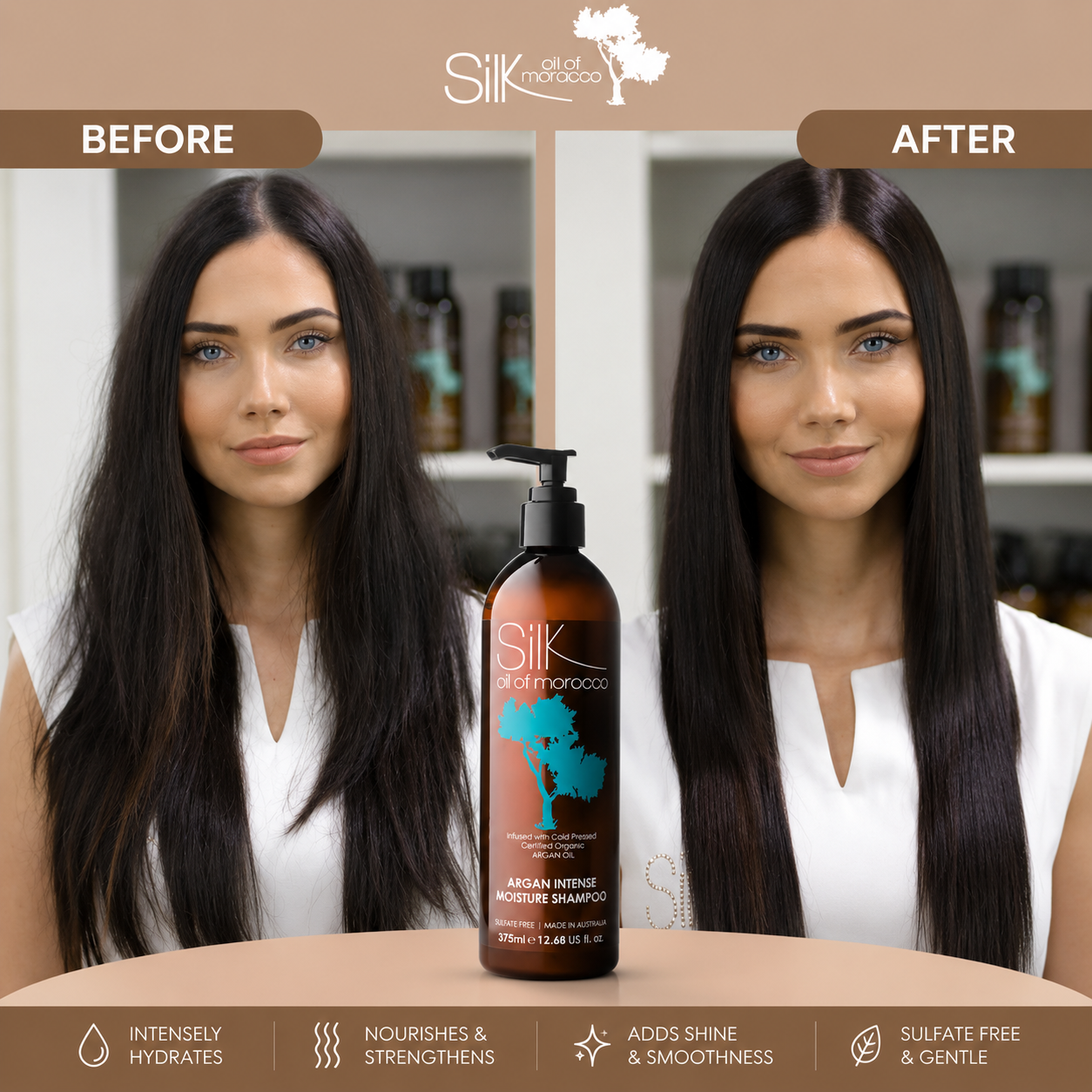 Silk Oil of Morocco - Argan Intense Moisture Shampoo