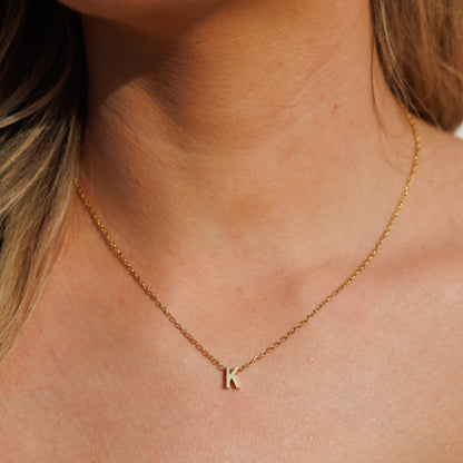 Gold Initial Necklace