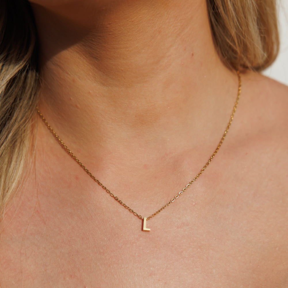 Gold Initial Necklace