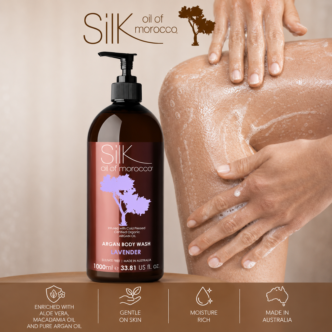 Monthly Deal- Lavender Argan Body Wash 1000ml
