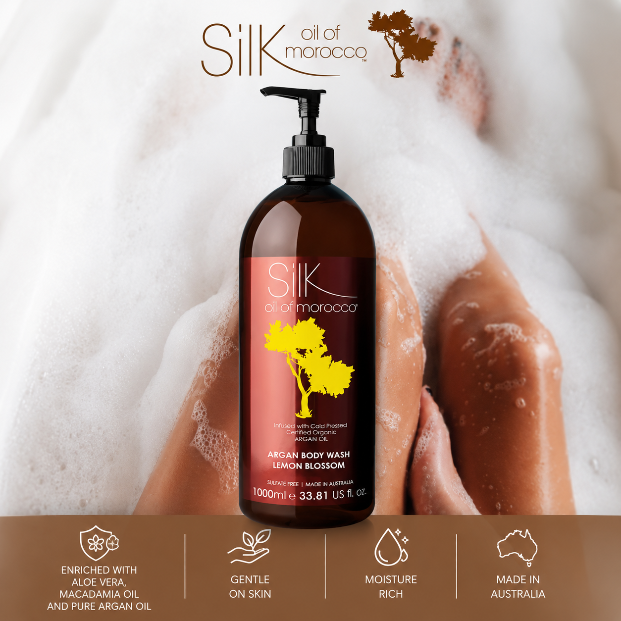 Monthly Deal- Lemon Blossom Argan Body Wash 1000ml
