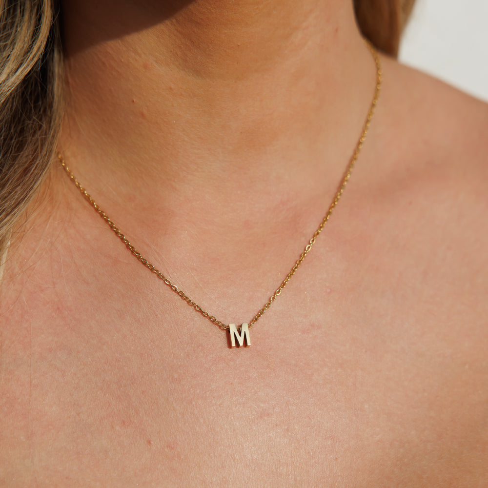 Gold Initial Necklace