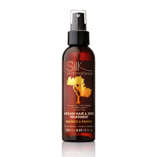 Silk Oil of Morocco - Mango & Papaya Argan Hair & Skin Treatment Serum