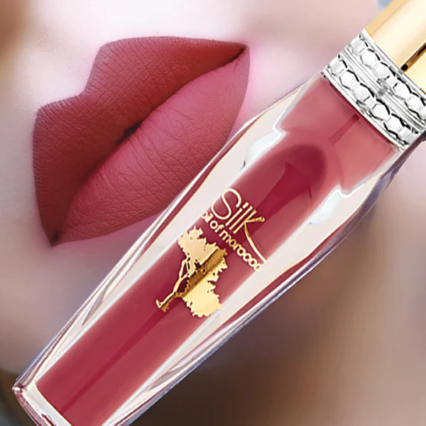 Silk Oil of Morocco - Berry Kiss - Argan Vegan Matte Liquid Lipstick