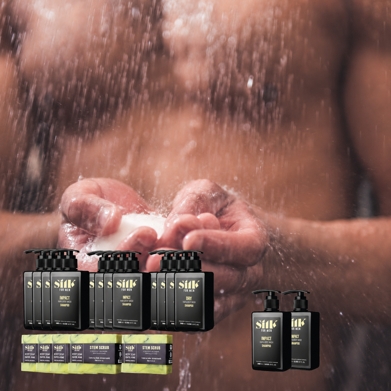 Men's Argan Hair & Body with Soap Starter Pack
