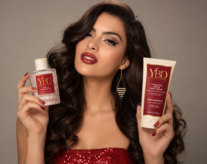 Your Beauty Dupe x Silk Oil of Morocco - The Indulgence Duo- She’s Magnetic Perfume — Inspired by Baccarat Rouge 540 MFK’s