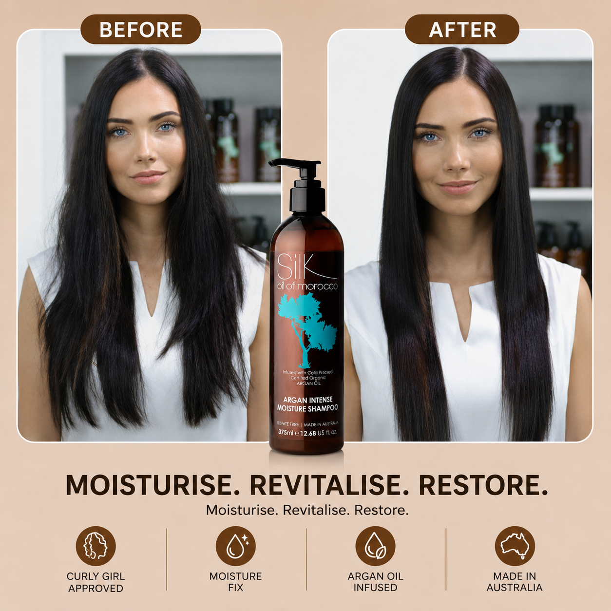 Silk Oil of Morocco - Argan Intense Moisture Shampoo