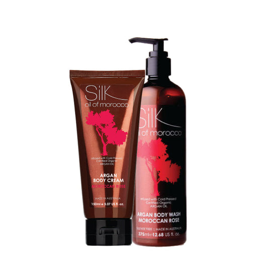 Moroccan Rose - Argan Cleanse and Moisturise Value Pack