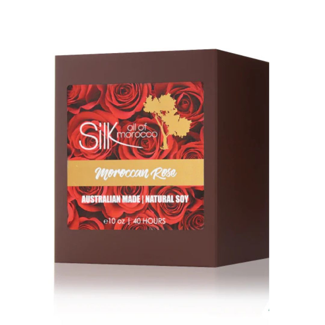 Silk Oil of Morocco - Moroccan Rose Amber Natural Soy Candle