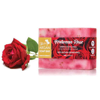 Moroccan Rose Argan Soap Bar