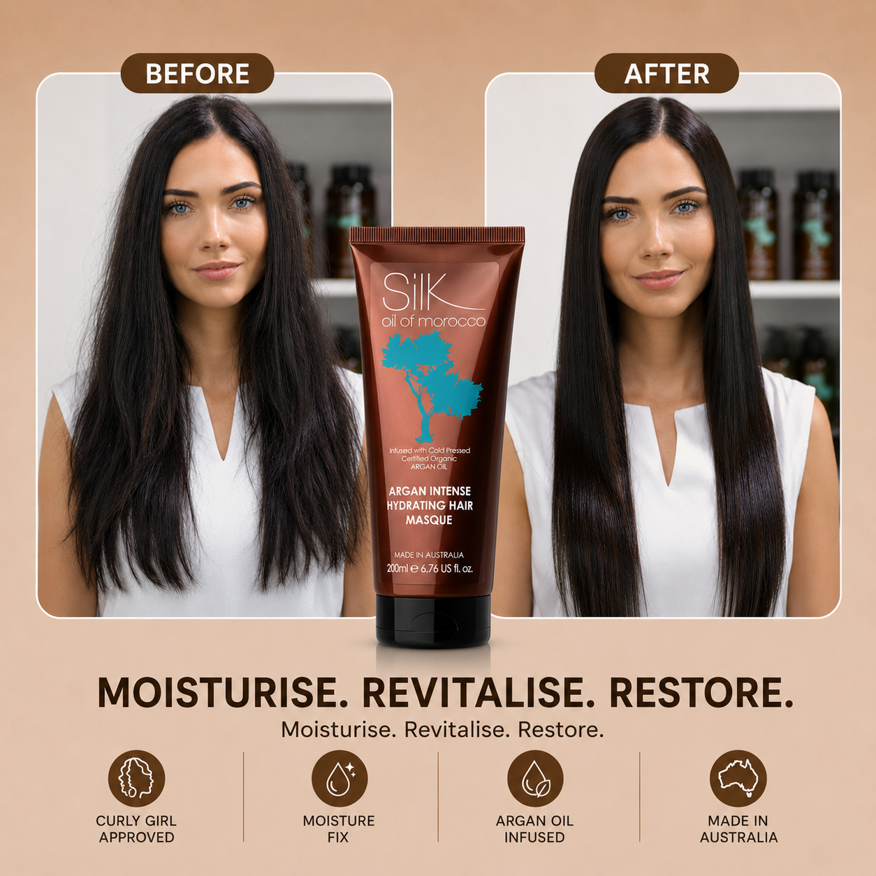 Silk Oil of Morocco - Argan Intense Hydrating Hair Masque