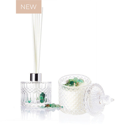 ENCHANTED FOREST Crystal Candle & Diffuser Value Pack