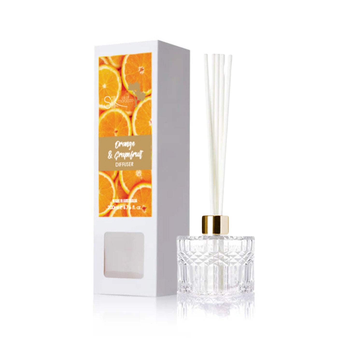 Silk Oil of Morocco - Orange & Grapefruit Amber Reed Diffuser