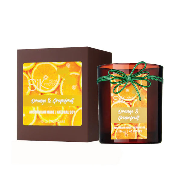 Silk Oil of Morocco - Orange & Grapefruit Amber Natural Soy Candle
