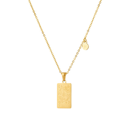 Silk Oil of Morocco - Zodiac Sign Pendant Necklace