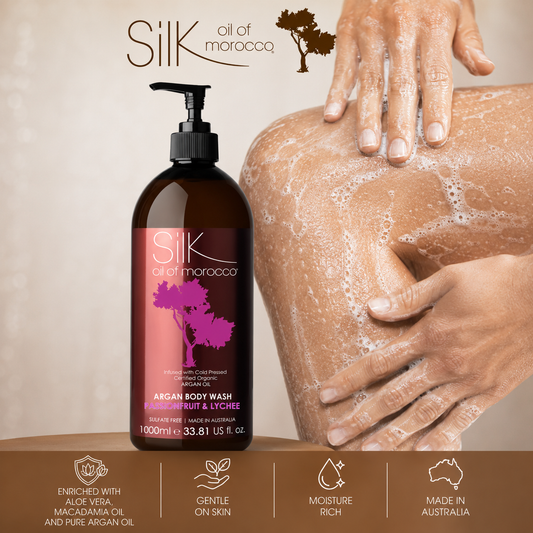Monthly Deal- Passionfruit & Lychee Argan Body Wash 1000ml