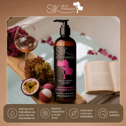 Silk Oil of Morocco - Passionfruit & Lychee Argan Body Wash
