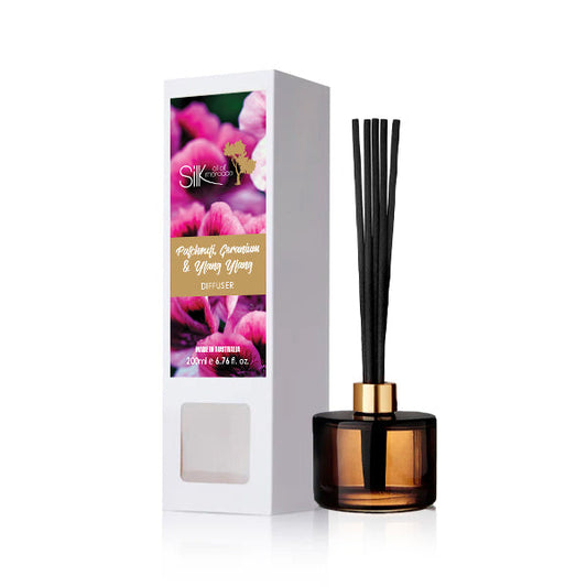 Patchouli, Geranium & Ylang Ylang Amber Reed Diffuser