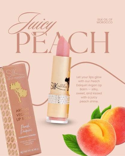 Peach Daiquiri Argan Vegan Lip Balm