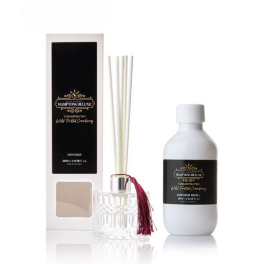Reed Diffuser + 250ml Refill - Hamptons Deluxe - Cosmopolitan - Wild Frosted Cranberry