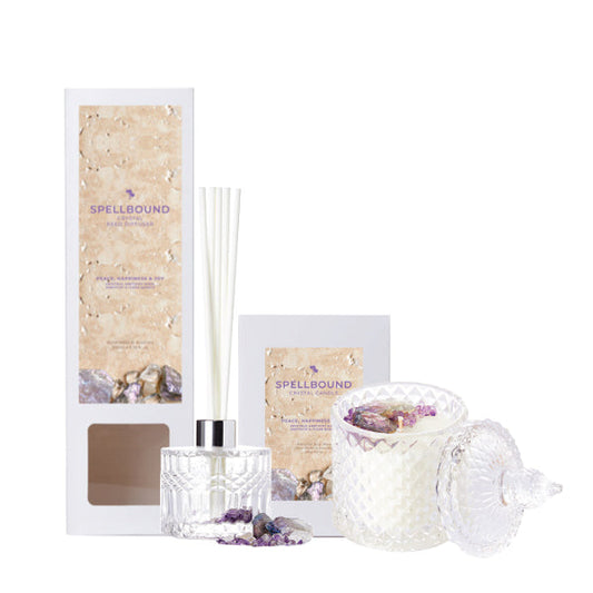 SPELLBOUND Crystal Candle & Diffuser Value Pack
