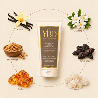 Your Beauty Dupe X Silk Oil of Morocco - The Layering Trio - She's Delicious Inspired by Kayali Vanilla 28