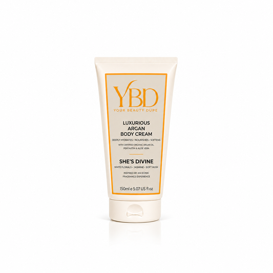 Your Beauty Dupe - She's Divine Argan Body Cream - Inspired J'Adore Dior