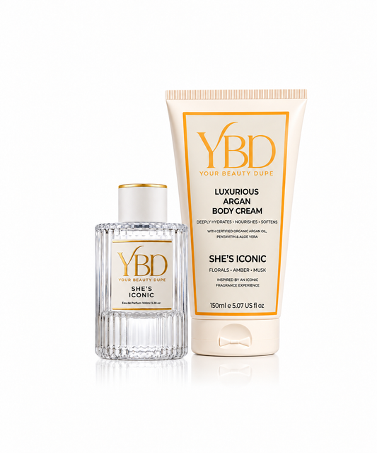 Your Beauty Dupe x Silk Oil of Morocco - The Indulgence Duo - She’s Iconic Perfume — Inspired by Chanel No.5