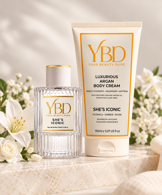 Your Beauty Dupe x Silk Oil of Morocco - The Indulgence Duo - She’s Iconic Perfume — Inspired by Chanel No.5