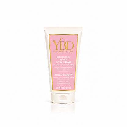 Your Beauty Dupe - She's Yummy Argan Body Cream - Inspired by Kayali Boujee Marshmallow