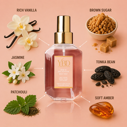 Your Beauty Dupe X Silk Oil of Morocco - The Layering Trio - She's Delicious Inspired by Kayali Vanilla 28