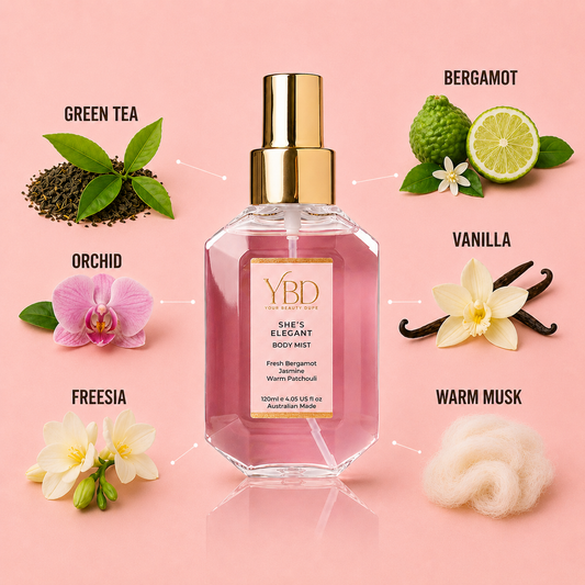Your Beauty Dupe - She's Elegant Body Mist - Inspired by Viktor & Rolf Flowerbomb