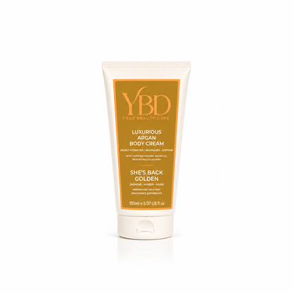 Your Beauty Dupe - She's Back, Golden Argan Body Cream- Inspired by Poeme Lancome