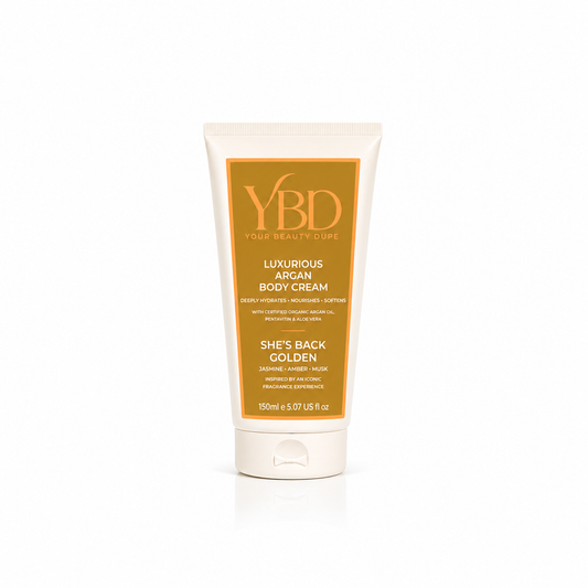 Your Beauty Dupe - She's Back, Golden Argan Body Cream- Inspired by Poeme Lancome