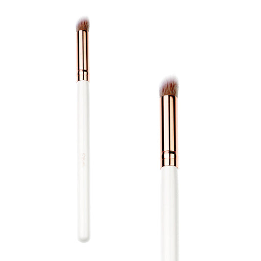 Vegan Eye Contour Brush | White & Rose Gold