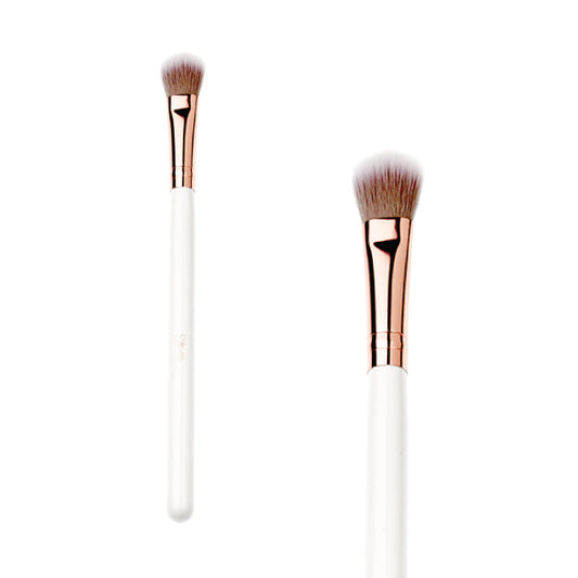 Vegan Blending Eye Brush | White & Rose Gold