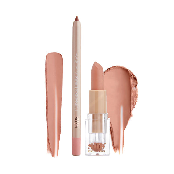 Silk x Fernando Lip Kit - Nude 2 - Warm Peach Nude - Value Pack