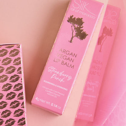 Strawberry Punch Argan Vegan Lip Balm