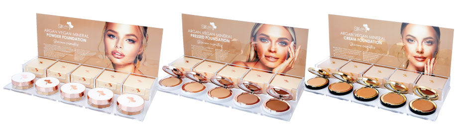 Generic Display Stand for Pressed Powder, Loose Powder and Cream Compact