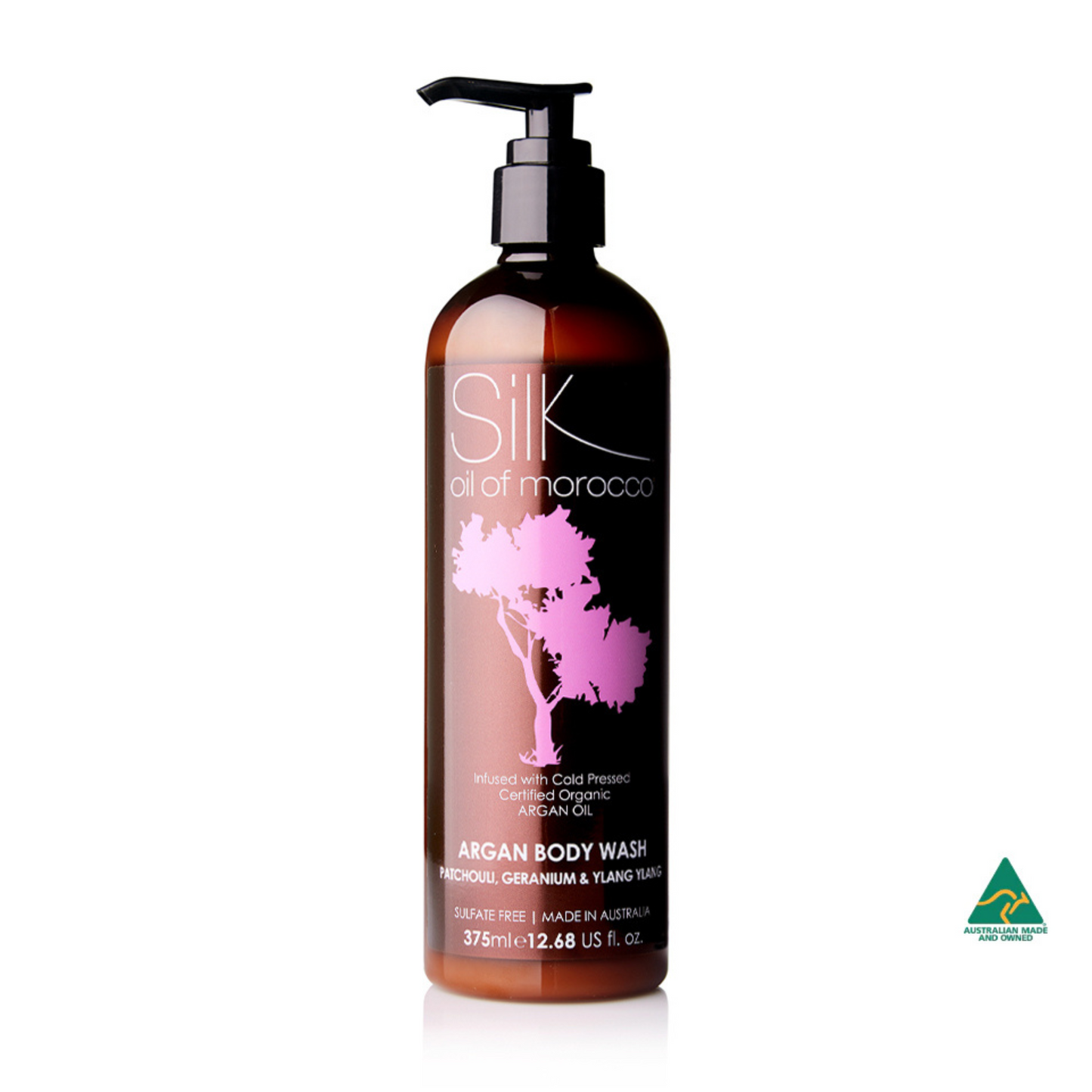 Patchouli, Geranium & Ylang Ylang Argan Body Wash