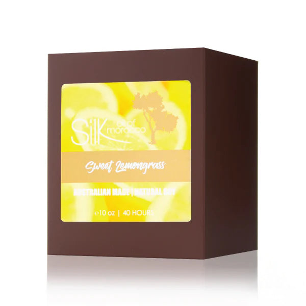 Silk Oil of Morocco - Sweet Lemongrass Amber Natural Soy Candle