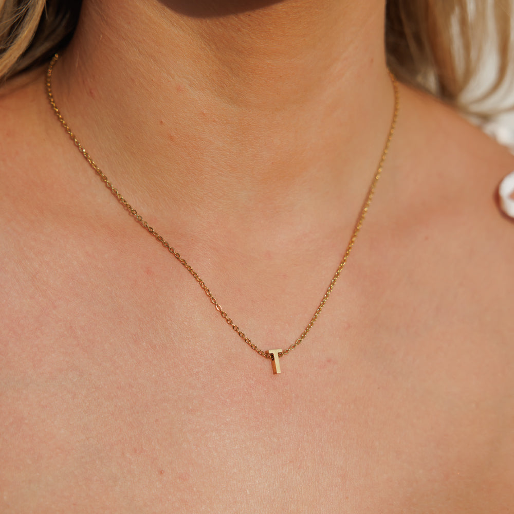 Gold Initial Necklace