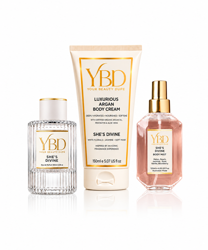 Your Beauty Dupe X Silk Oil of Morocco - The Layering Trio - She's Divine Inspired by J'adore Dior