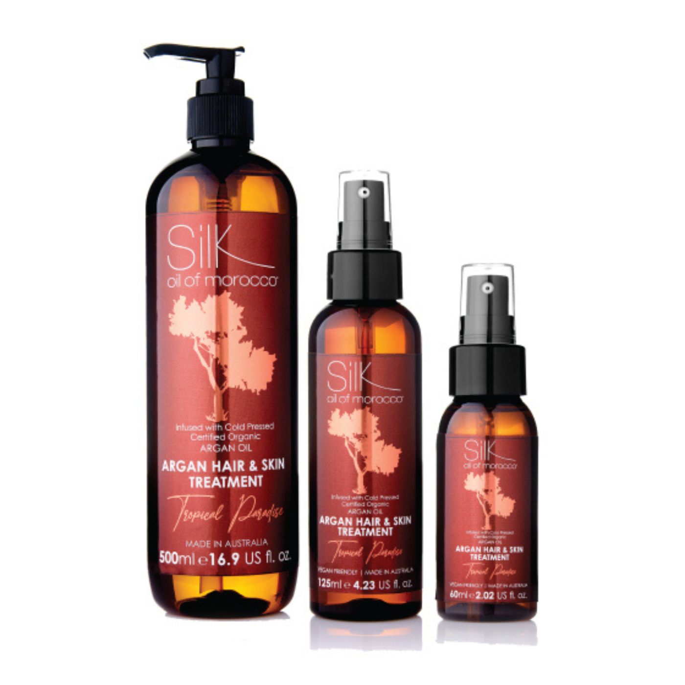 Silk Oil of Morocco - Tropical Paradise Argan Hair & Skin Treatment Serum