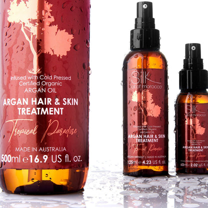 Silk Oil of Morocco - Tropical Paradise Argan Hair & Skin Treatment Serum