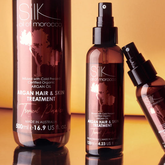 Silk Oil of Morocco - Tropical Paradise Argan Hair & Skin Treatment Serum