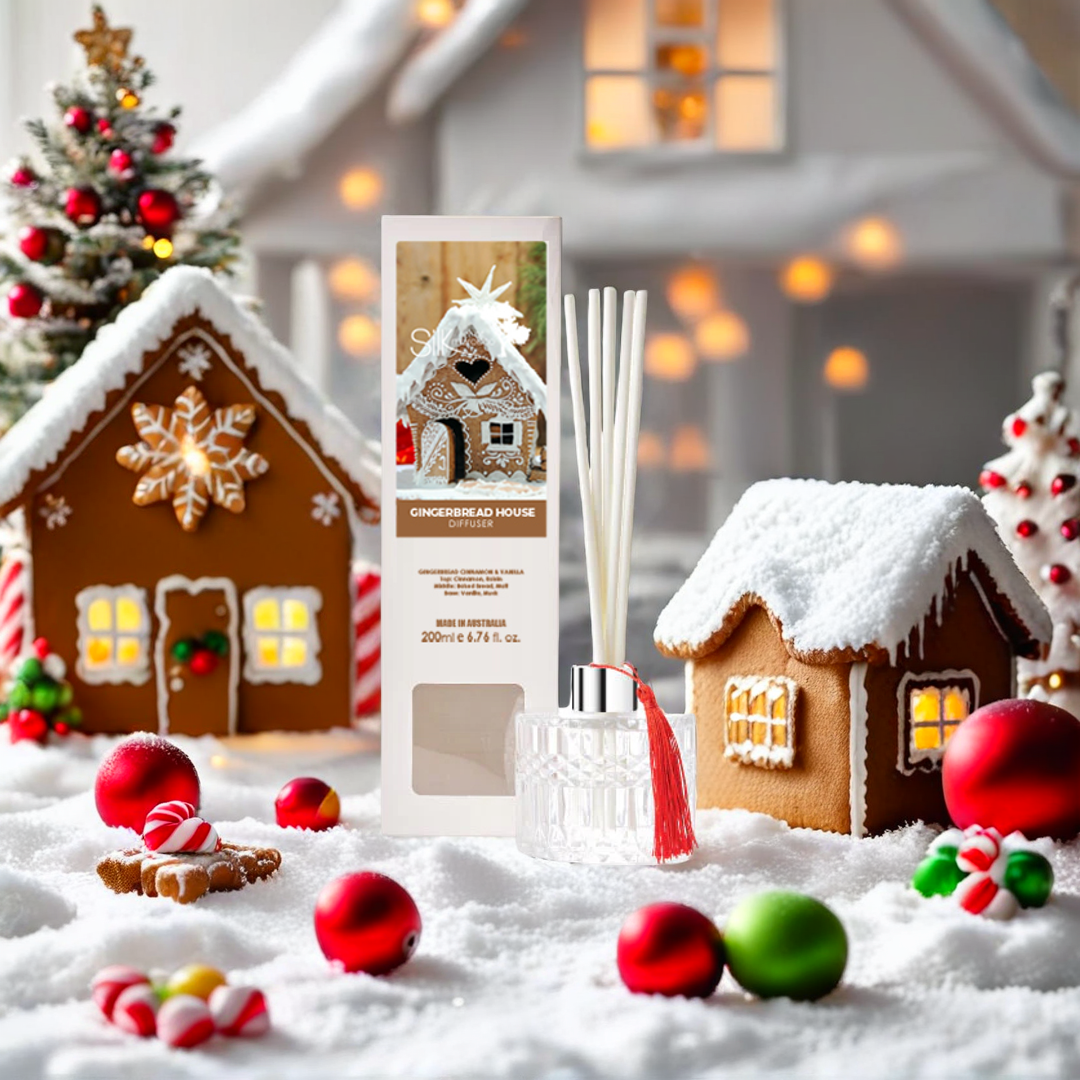 Gingerbread House Diffusers Gingerbread House Diffuser – silkoilofmoroccotrade.