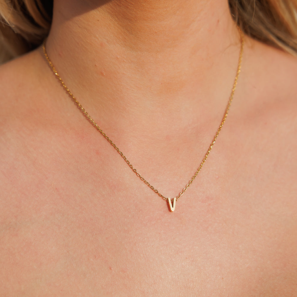 Gold Initial Necklace
