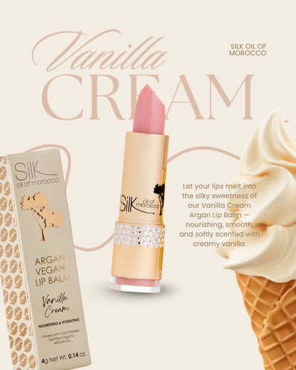 Vanilla Cream Argan Vegan Lip Balm